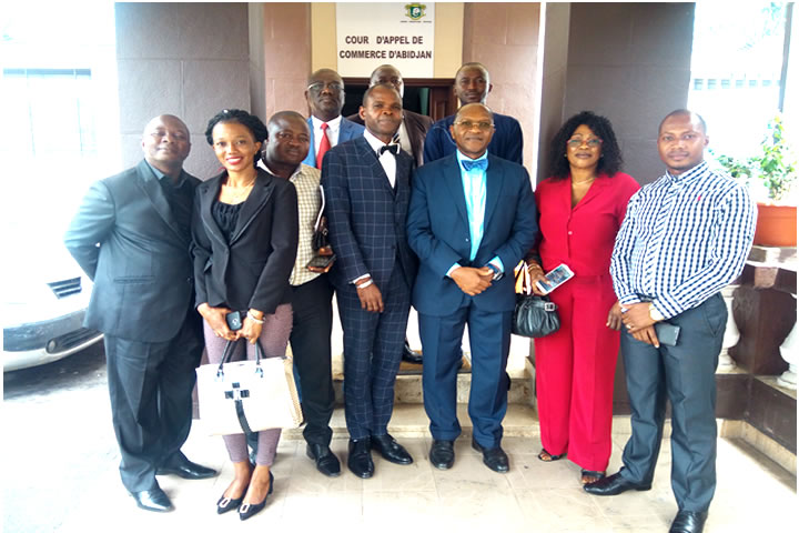 Visite d’une délégation du Tribunal de Commerce de Conakry à la Cour d’Appel de Commerce d’Abidjan le jeudi 07 mars 2019