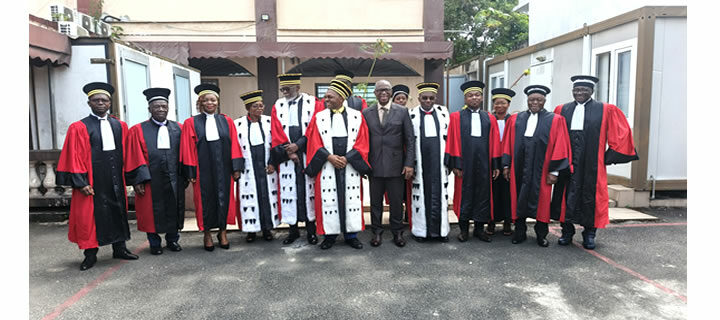 Audience solennelle d’installation de trois(03) Magistrats le jeudi 02 octobre 2025